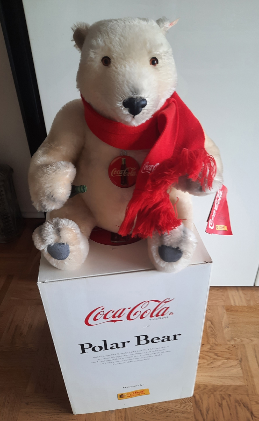 Original Steiff COCA-COLA Polar Bär von 1999