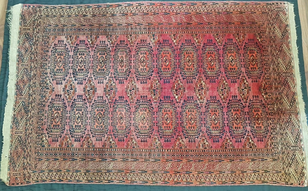 Salor Turkmenistan Turkmene Orient Teppich antik Mary Göl Saryk 185cm x 115cm, entstanden um 1920,