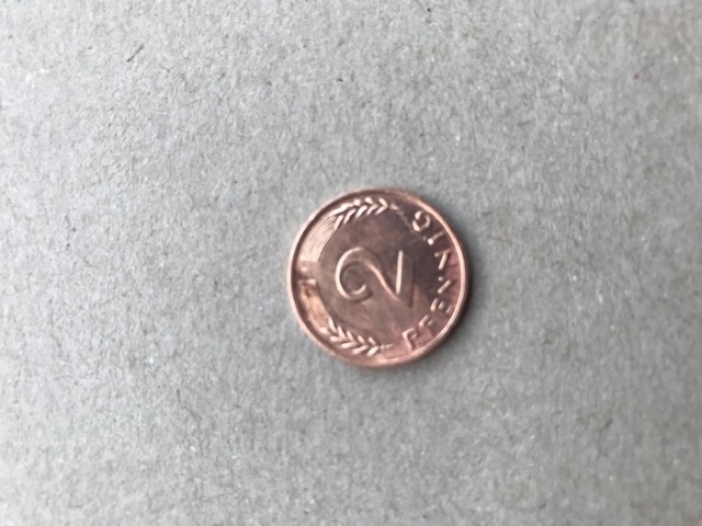 2 Pfennig Münze BRD Prägung 1966 J Seltenheit (nicht magnetisch)