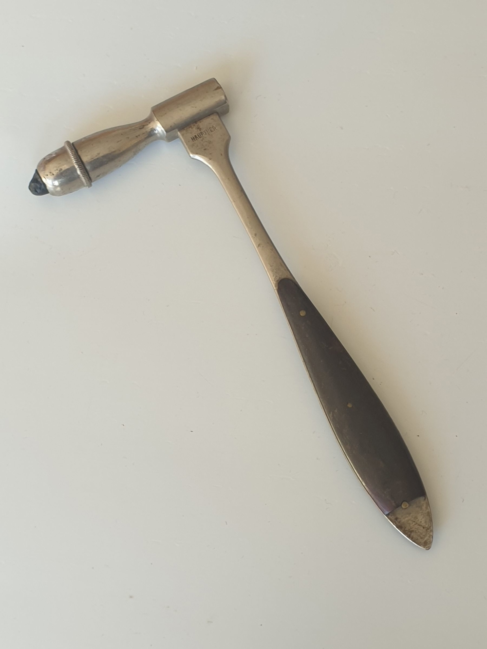 Antiker alter Hauptner Reflexhammer, 18 cm