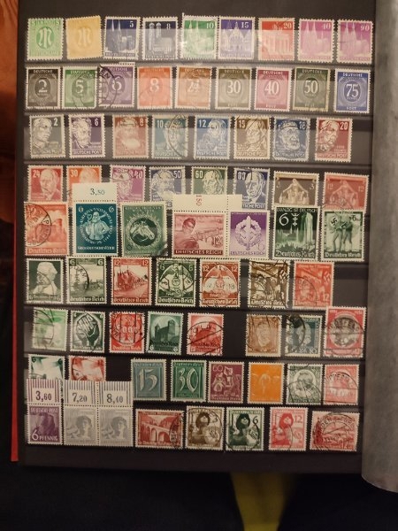 16 Seiten Briefmarken Deutsches Reich,Besetzung,Länder!! Ca.1000 Stück