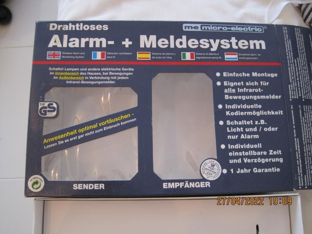 Alarm- u. Meldesystem, ME micro-electric, drahtlos