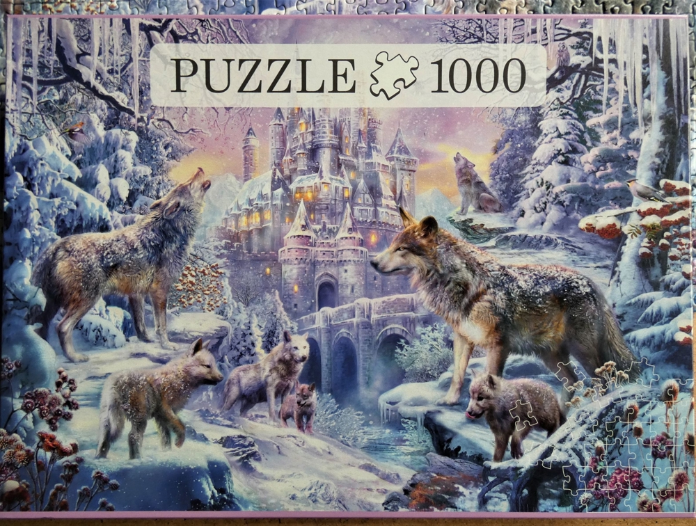 Puzzle 1000 Teile / Arktische Wölfe / ca-70 x 50 cm / neuwertig