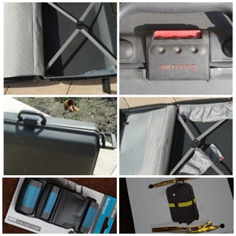 SAMSONITE Hartschalen-Koffer+Kofferband/NEU