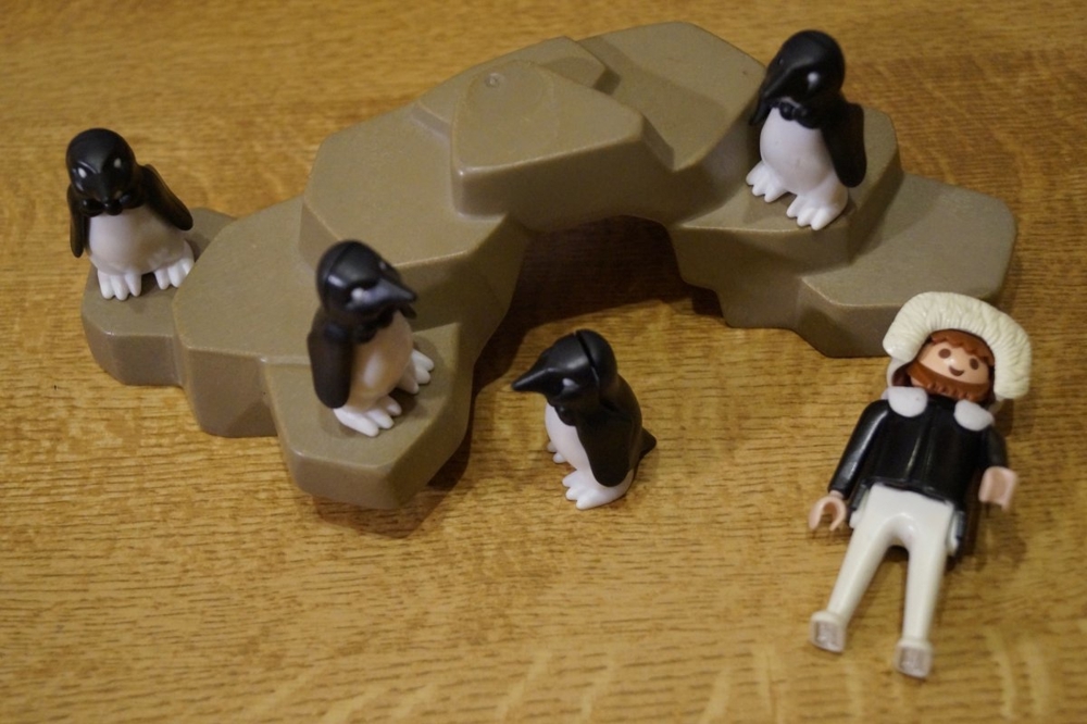Playmobil Pinguine auf Felsen Zoo