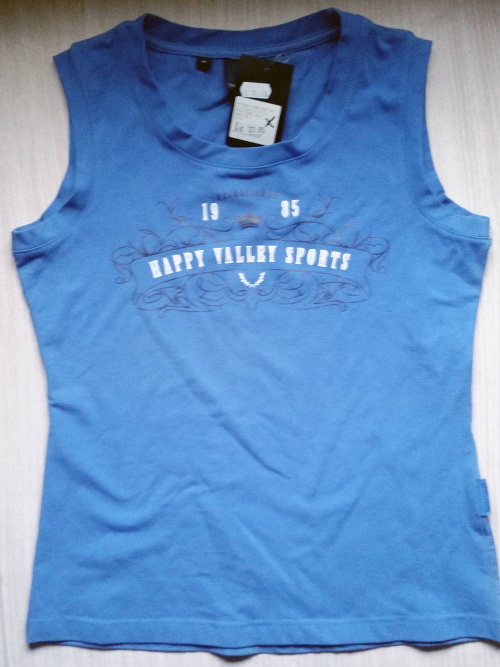 Shirt ärmellos, Marke: Happy Valley, Farbe: Blau, Größe: M, neu