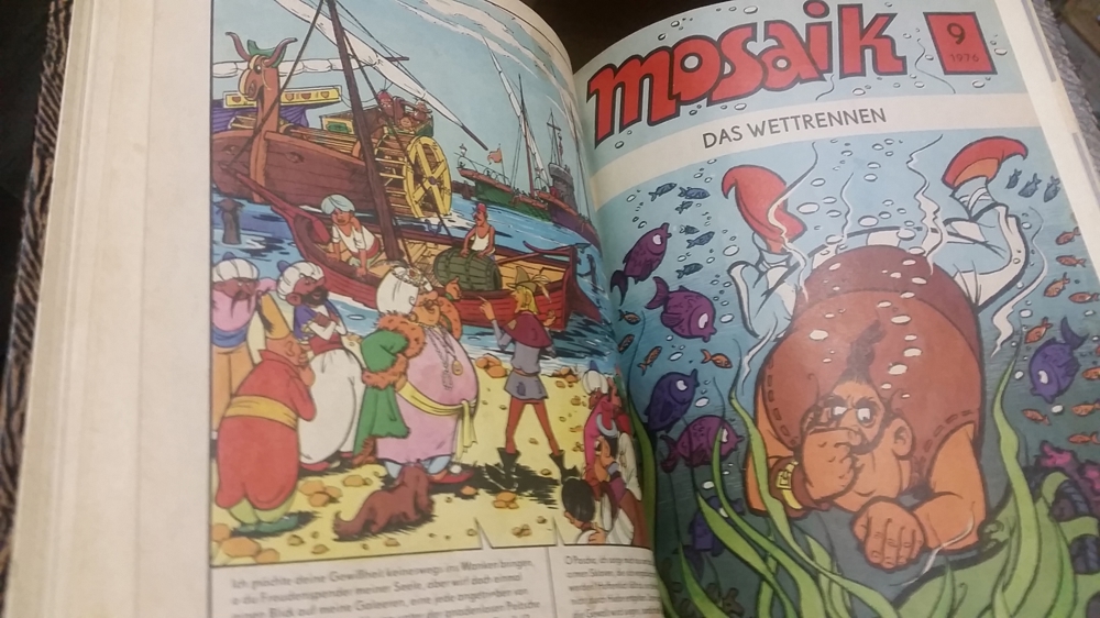Diverse nach Jahren gebundene Mosaikcomiks aus der ehem. DDR