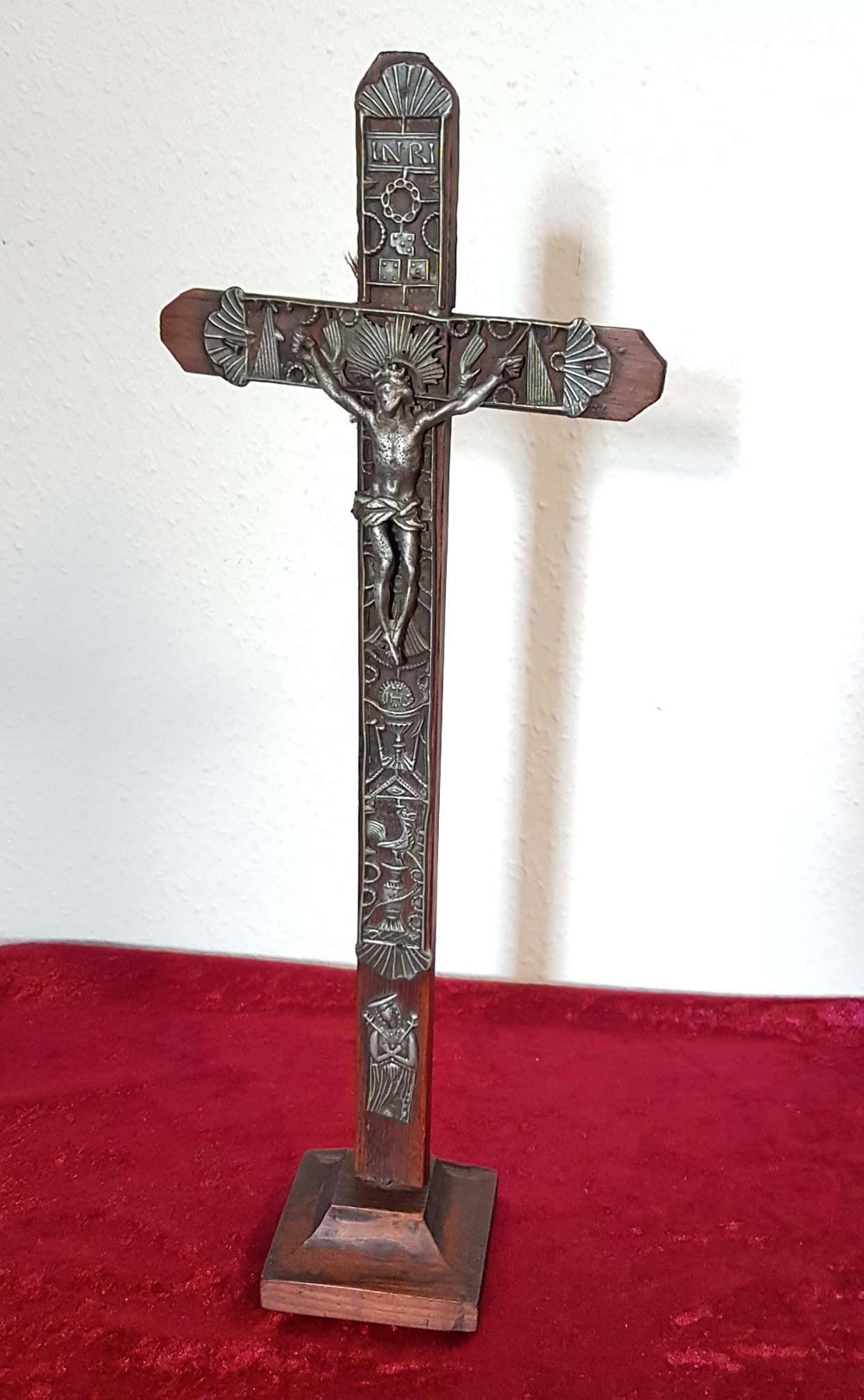 Tischkreuz Herrgotts Winkel Marterl Kruzifix Kreuz Jesus Christus Biedermeier