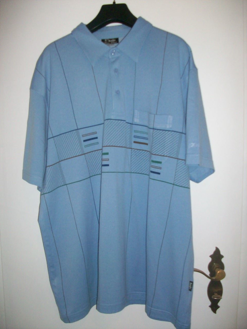 Hajo Poloshirt Shirt Kurzarm Pulli Gr. 52 / 54 hellblau