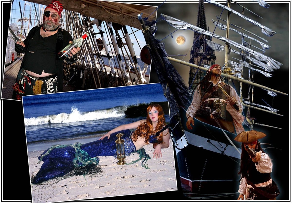 PIRATEN DER KARIBIK Shows! Kapitän Jack Sparrow Double & Crew!