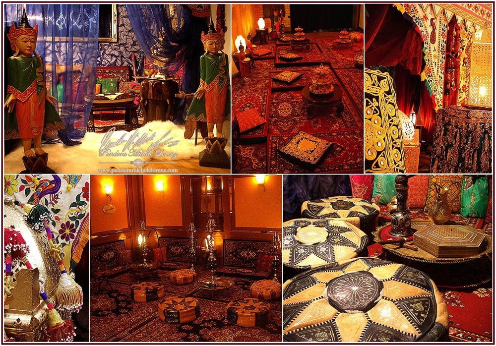 Orientalische Indische Luxus Palast Beduinen Dekorationen Zelte Shisha Mieten Verleih Bauchtänzerin