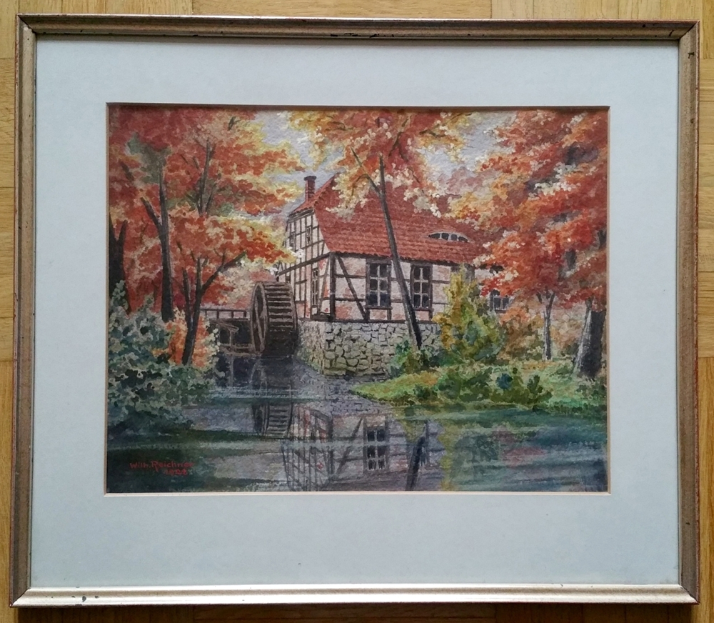 Kleines Aquarell von Wilhelm Reichner (1885-1936)