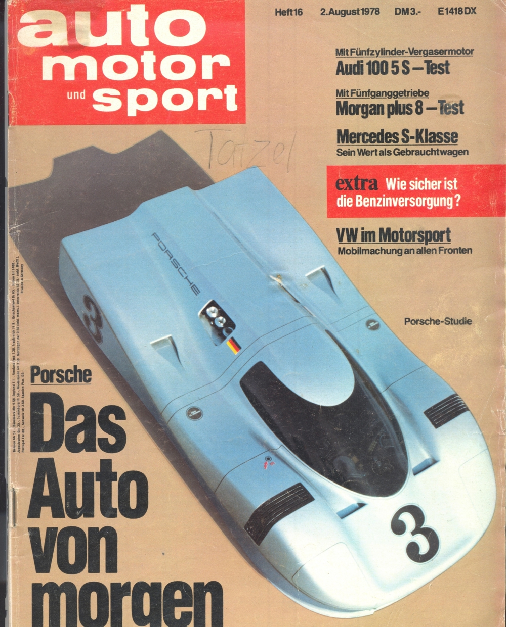 Auto Motor und Sport - Das Auto der Zukunft 02.08.1978