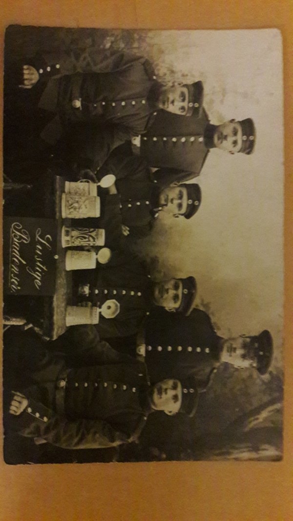 Alte Militärpostkarte "Lustige Badenser"