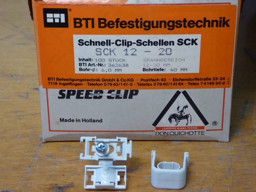 1 Paket BTI -Speedclip Schellen 12-20 mm (ISO-Druckschellen)