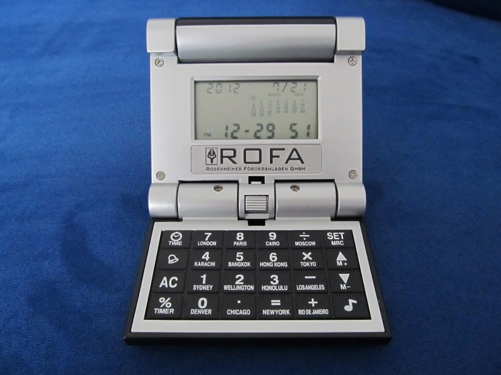 Digitale Weltzeituhr.