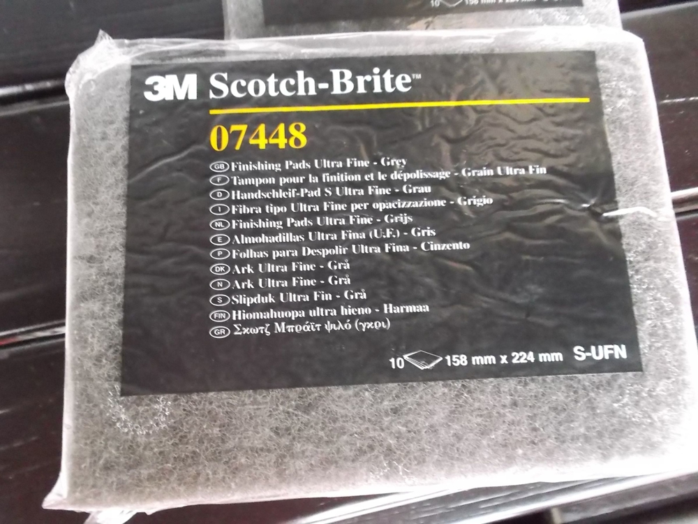3M Scotch-Brite 07448, ultrafine Schleifvlies, grau, neu