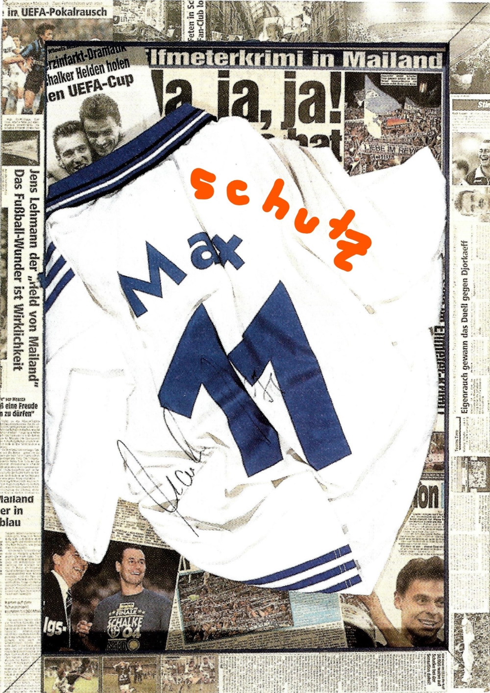 Schalke 04 UEFA-Pokal 1997 Martin Max Colage - Bild