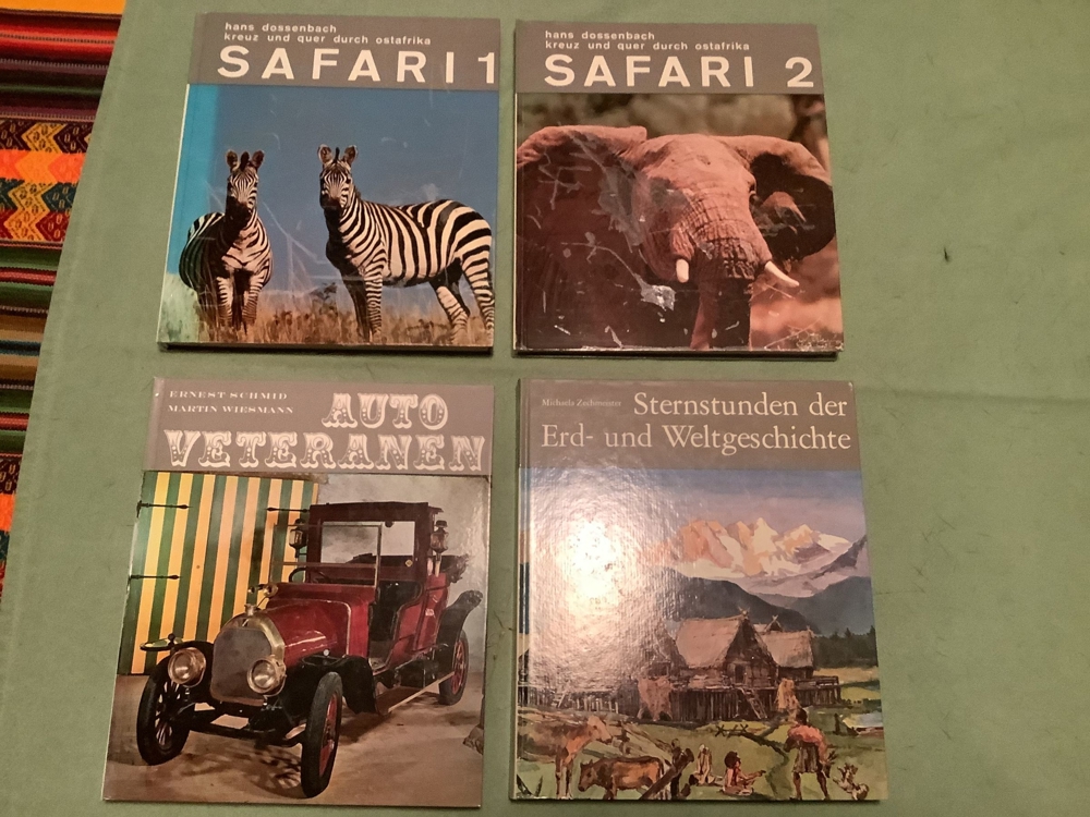 6 Sammelbilderalben Gloria Verlag Auto Veteranen Safari usw