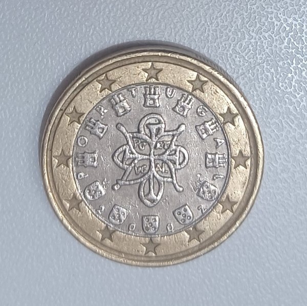 1 Euro Münze 2002 Portugal Fehlprägung