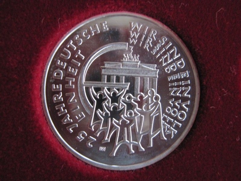25 Euro Gedenkmünze 25 Jahre Deutsche Einheit 2015 J in 999er Silber, Münze