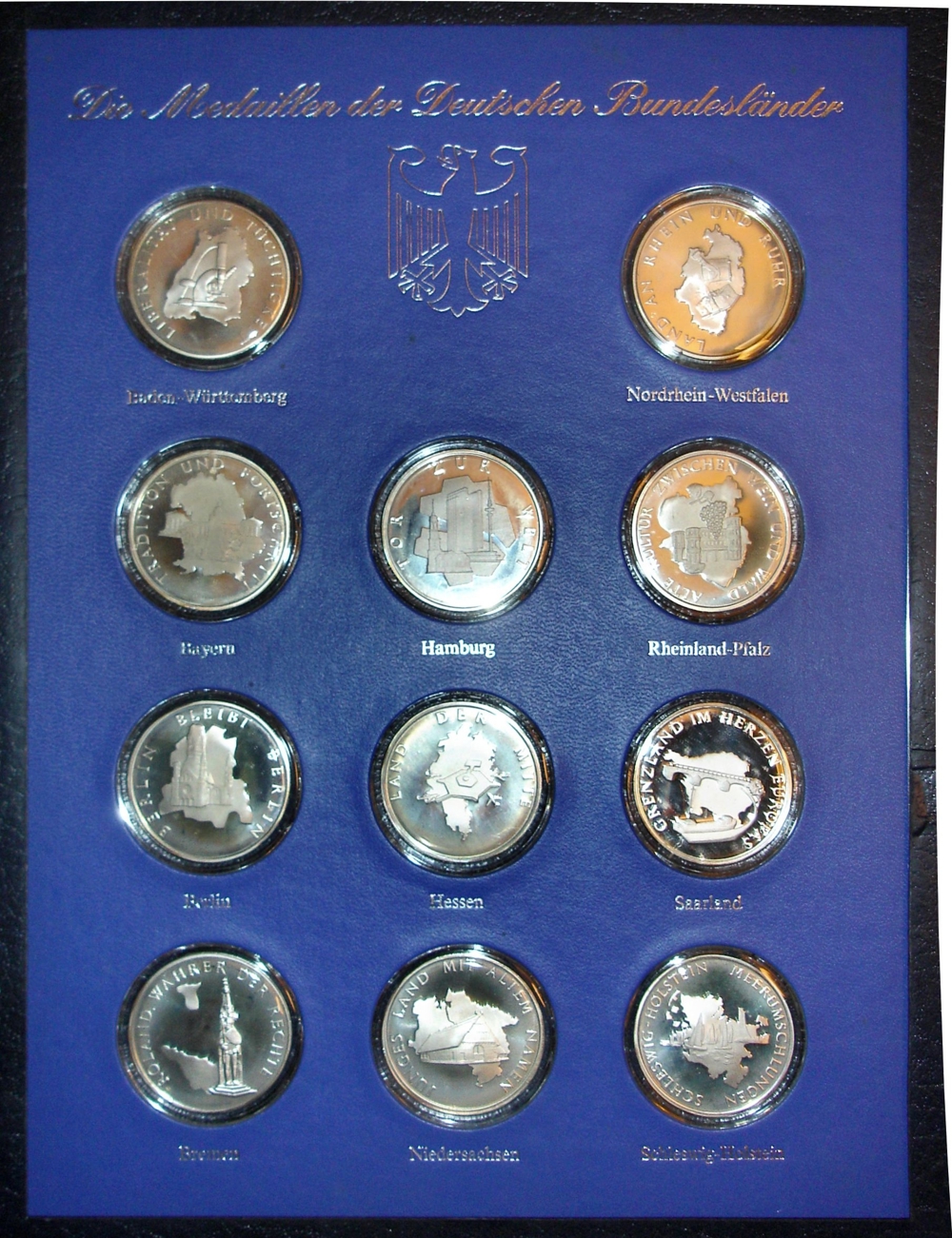 Silbermedaillen: Dt. Bundesländer, Ausgabe 1974