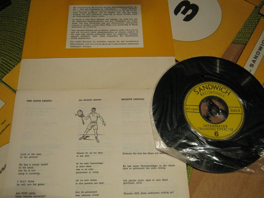KULT - Sprach-Schallplatten - 9 Stk. - Englisch-KURS aus den 60er
