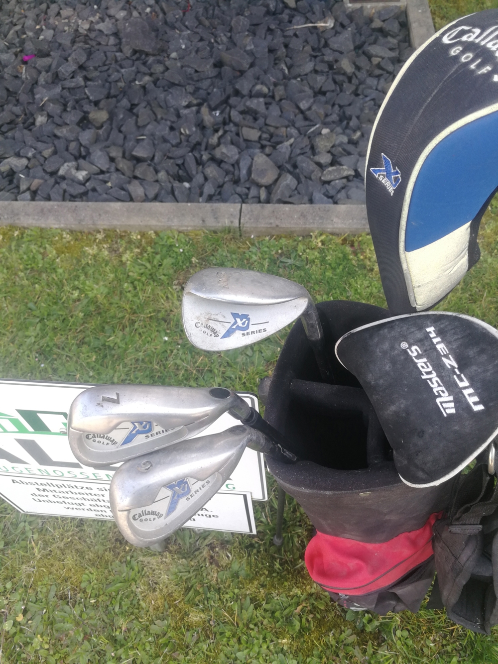 Golftasche mit 5 Calloway Schlägern