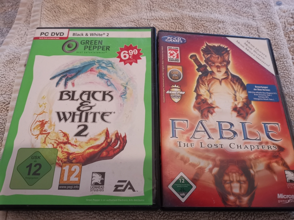 2 PC Spiele Black and White / Fable