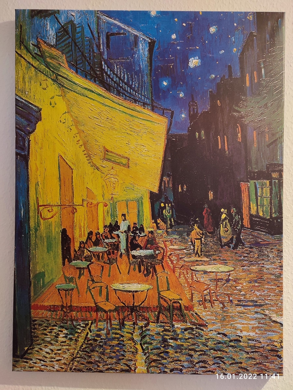 Kunstdrück Van Gogh Cafe terrasse am Abend Grösse 60x80