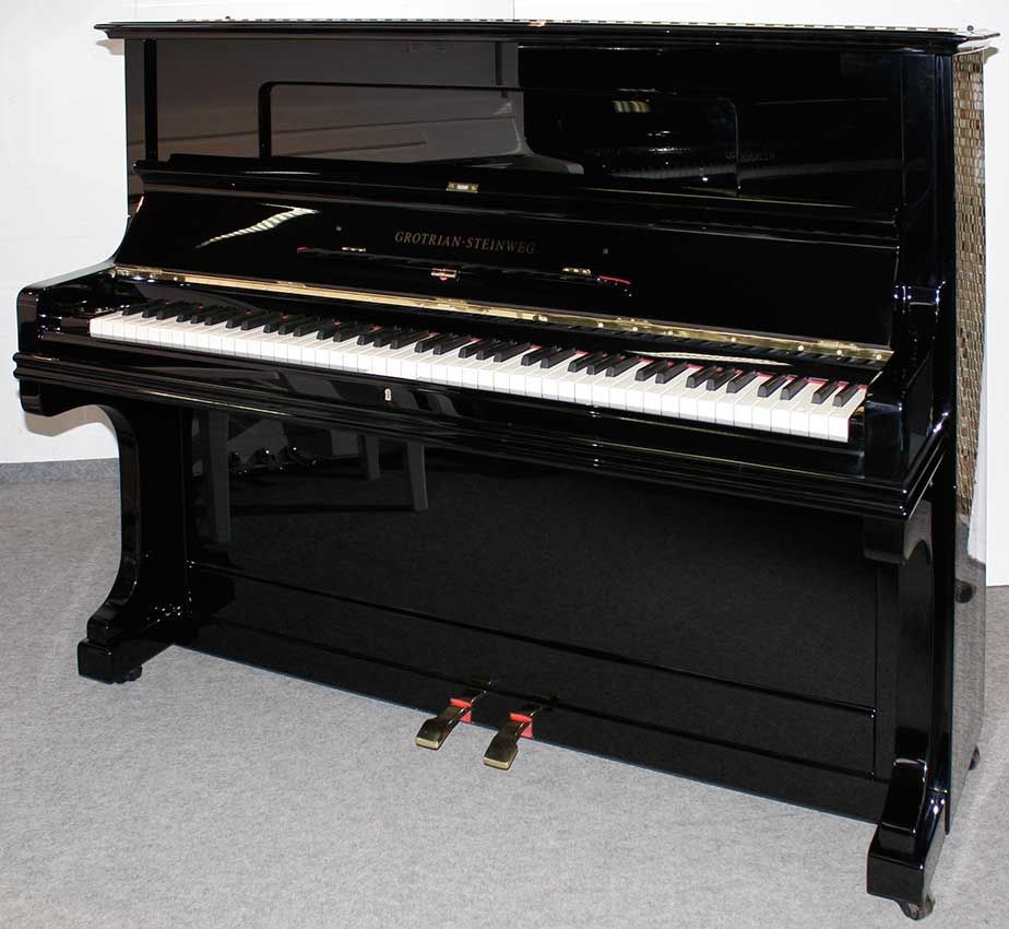Klavier Grotrian-Steinweg 120, schwarz poliert, Nr. 41295, 5 Jahre Garantie