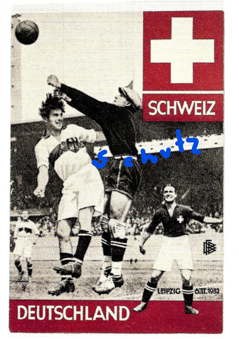 DFB 1932 Deutschland-Schweiz in Leipzig , Bild