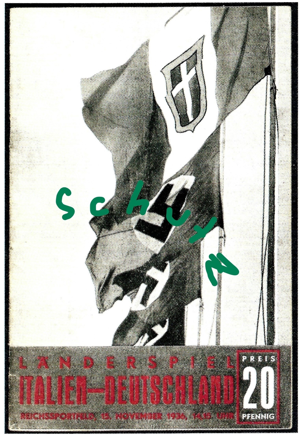 DFB 1936 Deutschland-Italien Olympiastadion Berlin