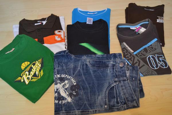 Verkaufe Kleidungs-Paket für Boys: 5 Shirts, alle Gr. 164