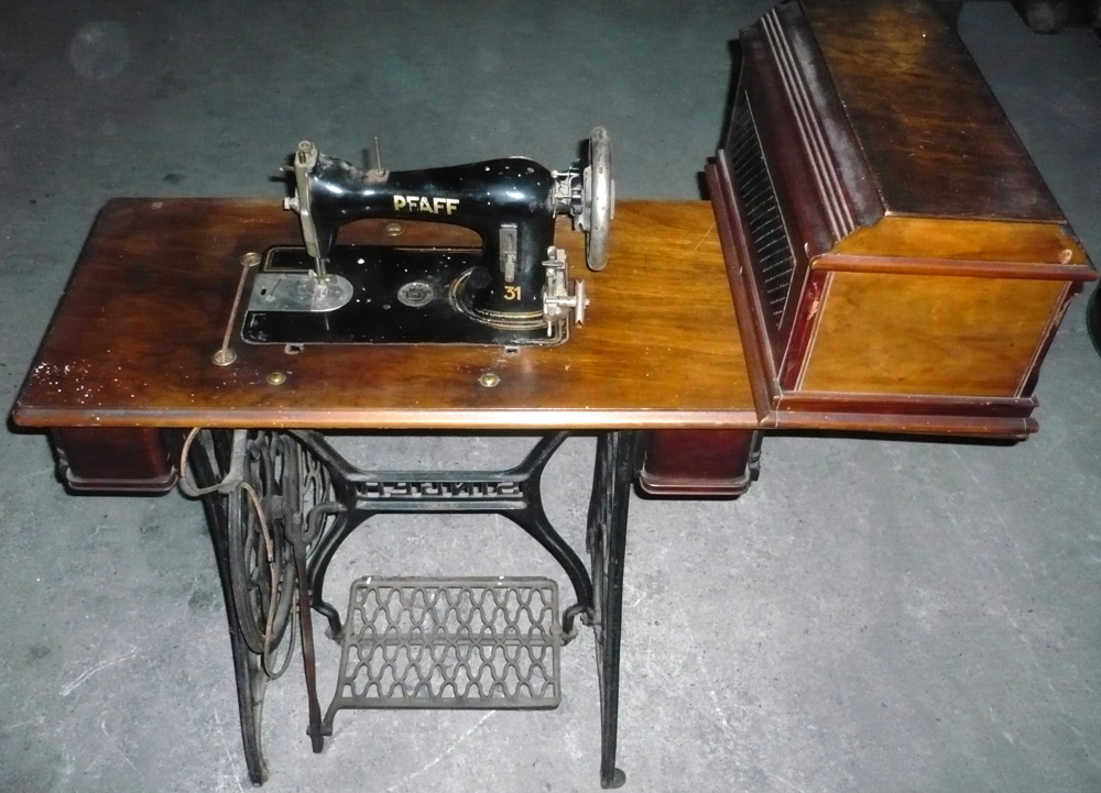 antike Nähmaschine Pfaff 31 - für Bastler oder zur Deko
