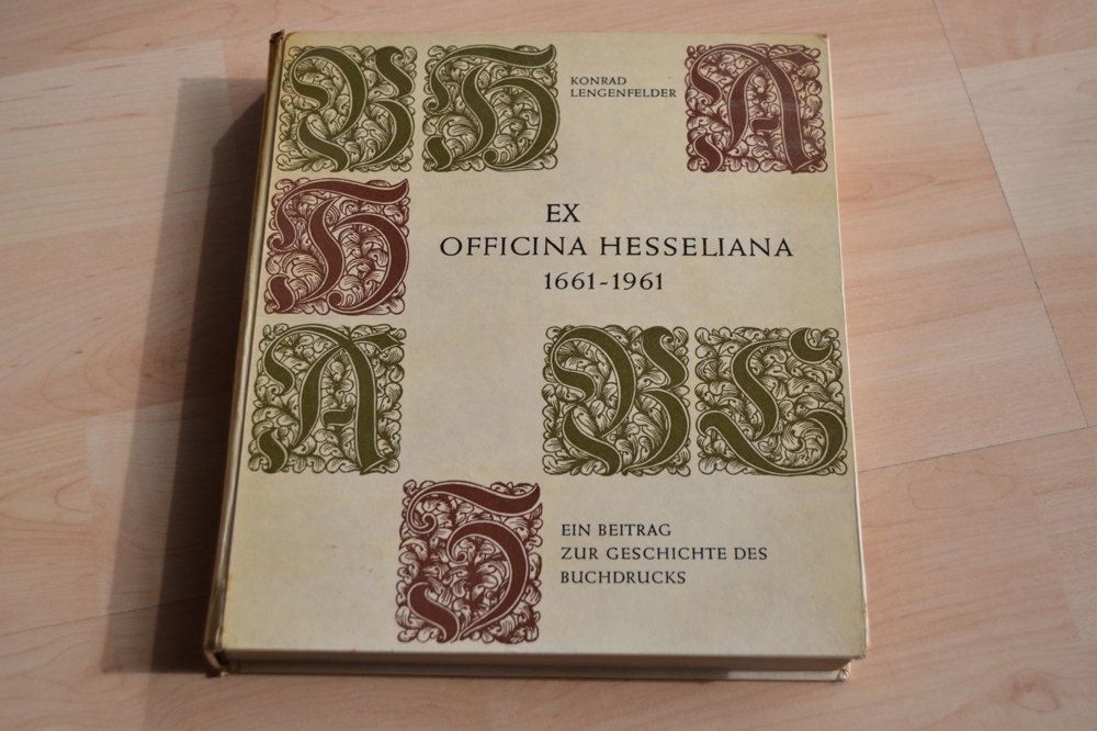 Verkaufe Buch Konrad Lengenfelder Ex Officina Hesseliana 1661-1961