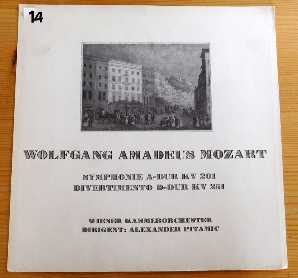 LP Wolfgang Amadeus Mozart Symphonie A-Dur KV 201