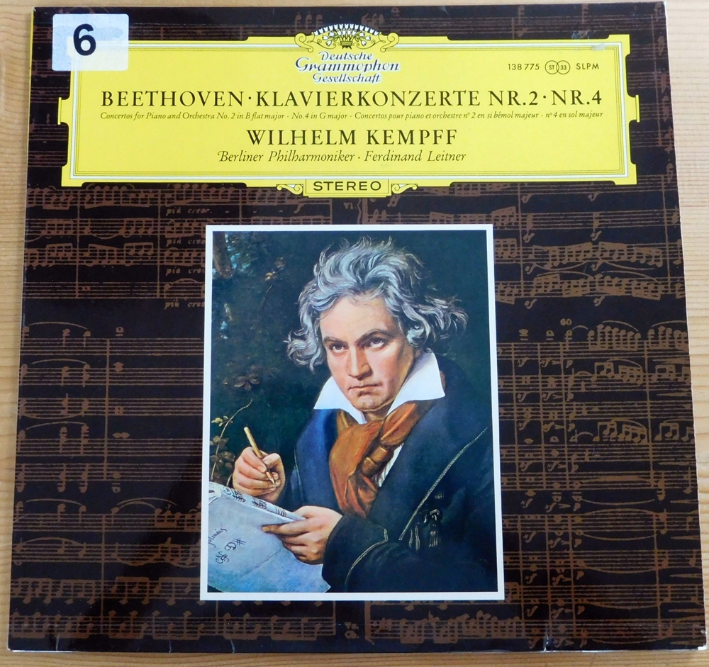 LP Beethoven Klavierkonzerte Nr. 2 Nr. 4 - Wilhelm Kempf