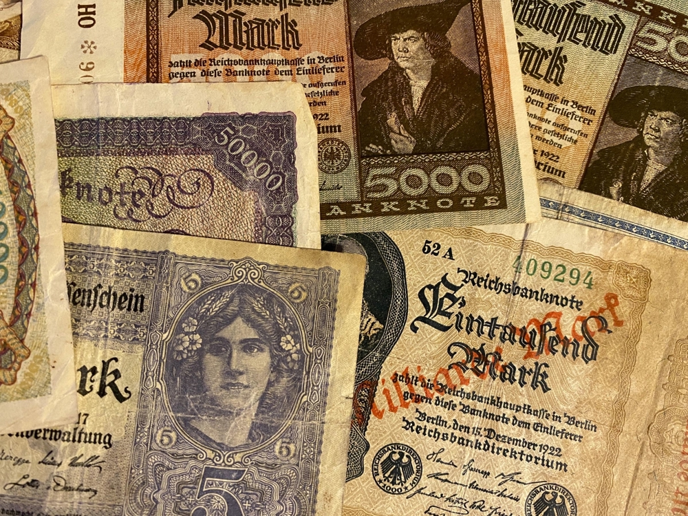 Alte Geldscheine, Reichsmark