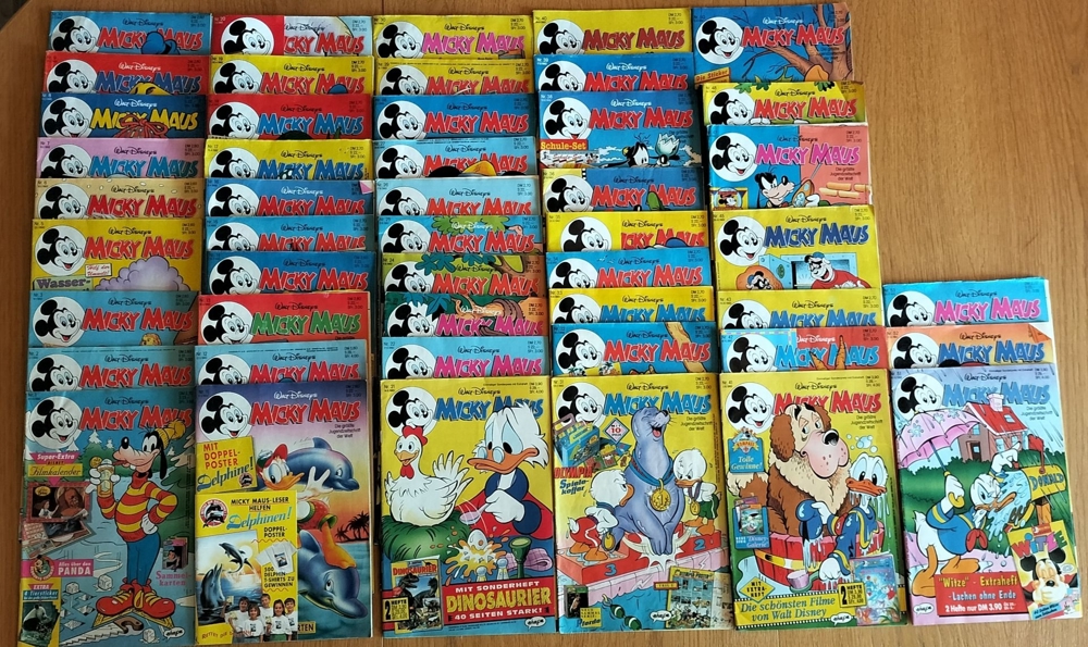 Micky Maus Hefte von 1992 guter Zustand