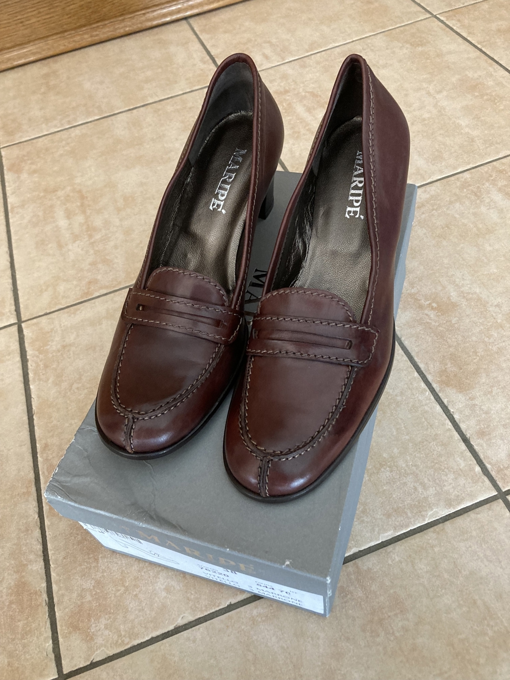 Pumps, Glattleder, braun, Gr. 38, neu, NP 119,95 EUR