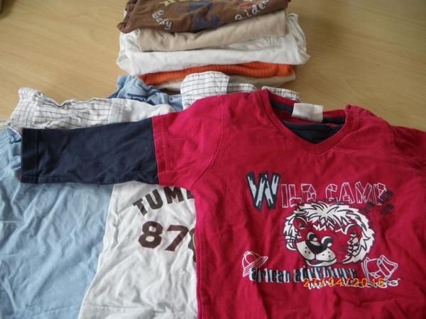 8 T-Shirts (Langarm) Gr. 74 80, Jungs