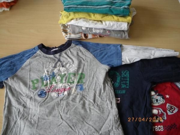 8 T-Shirts (Langarm) Gr. 86/92 Jungs