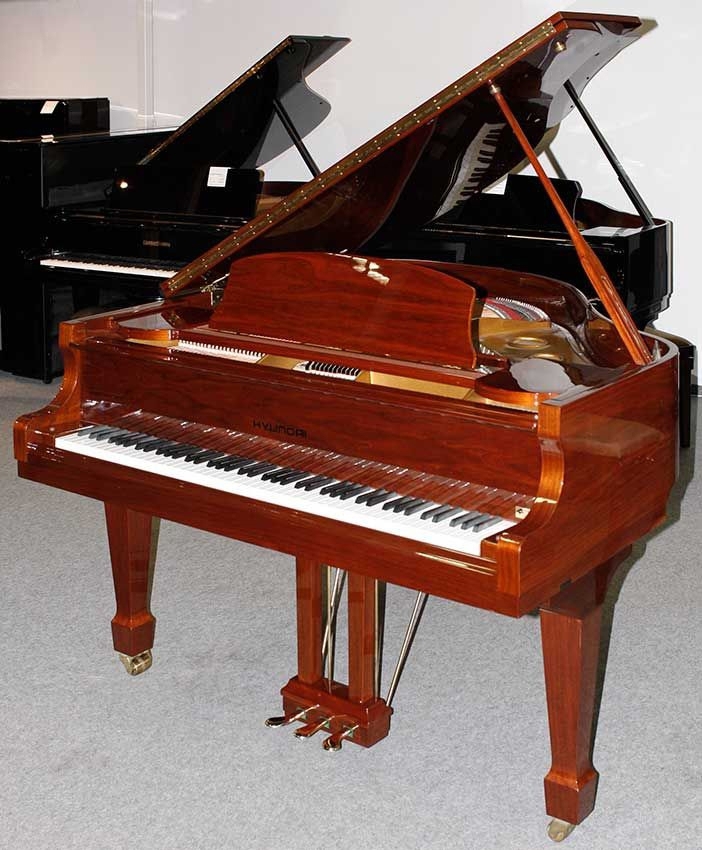 Flügel Klavier Hyundai G-80 A, Nußbaum poliert, 155 cm, 5 Jahre Garantie