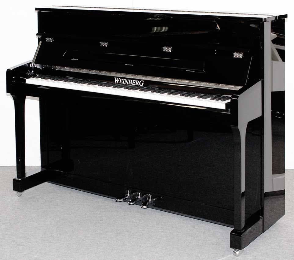 Klavier Weinberg U 110 T, schwarz poliert, 5 Jahre Garantie