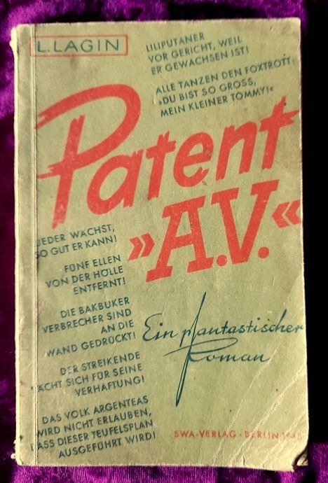 Patent A.V. - ein phantastischer Roman von L.Lagin