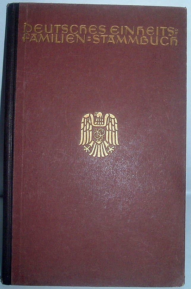 Familienstammbuch, Fam. Schulze, anno 1930, Genealogie
