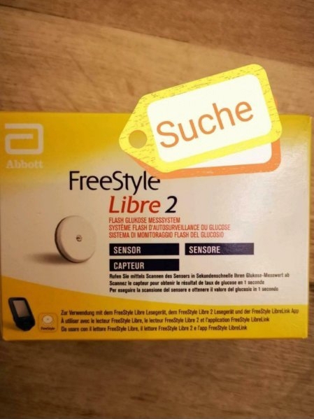 SUCHE FreeStyle Libre2 u. Libre3 Sensoren 
