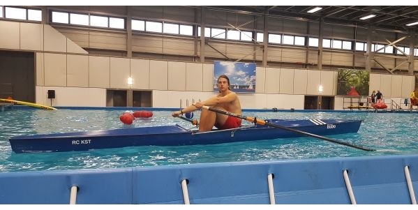 Ruderboot mit Rollsitz, Rennruderboot, Fun Trainer Einer, Sportruderboot