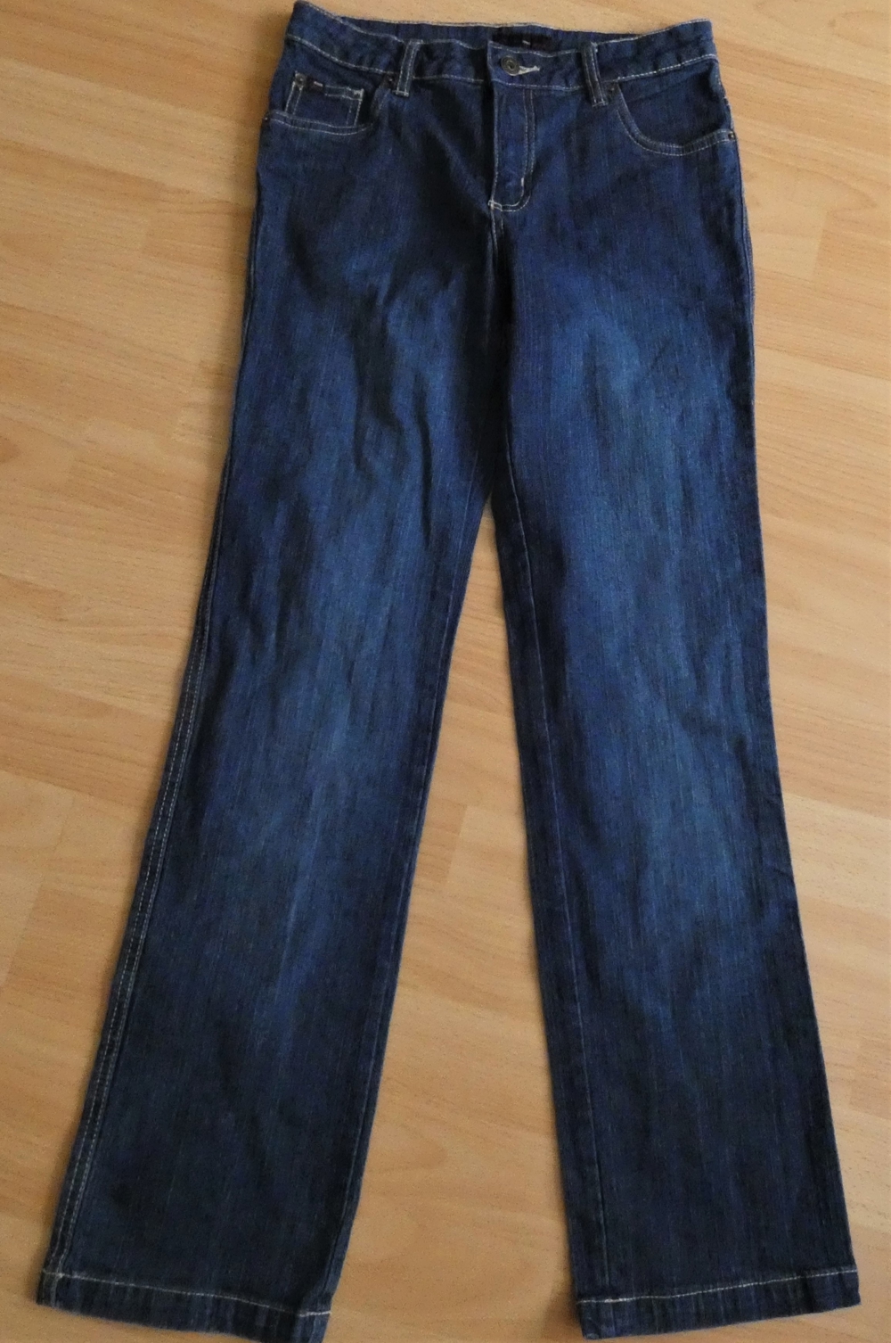 Jeans blau Gr. 152 / miss petrolio / Stickerei auf Gesäßtasche
